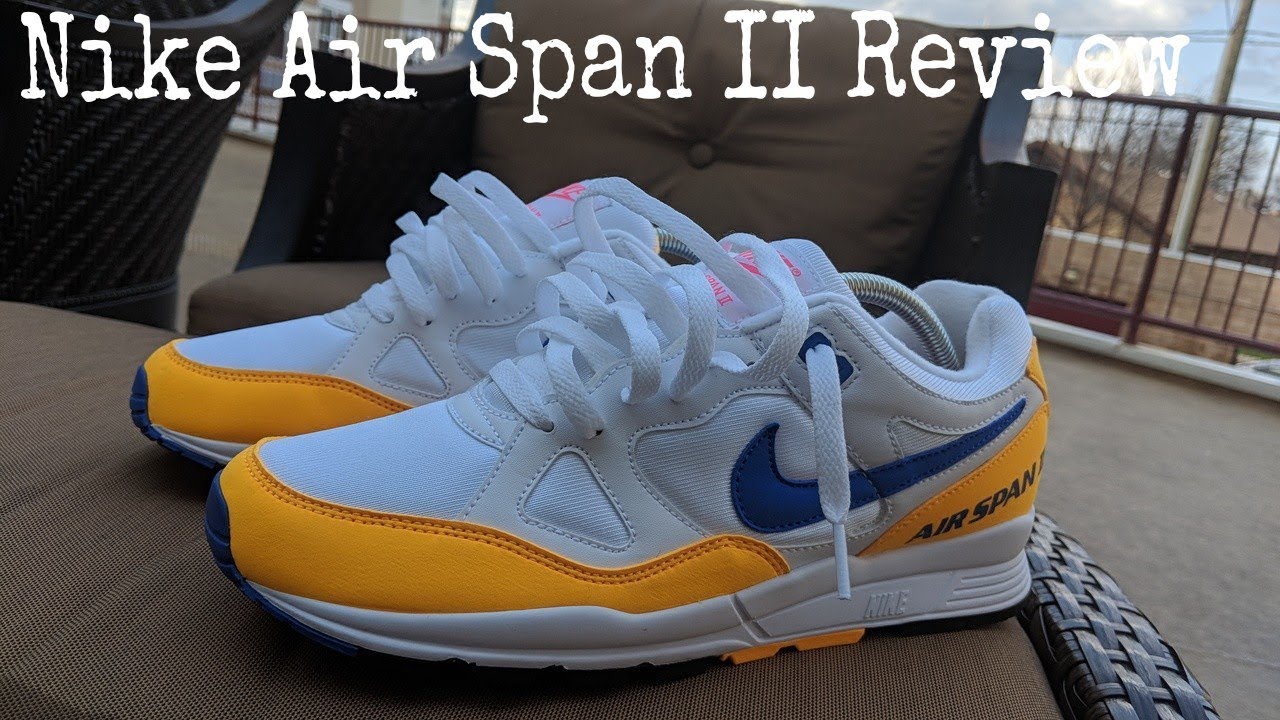 nike air span 2 blue yellow