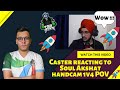 SOUL AKSHAT handcam 😱🚀🚀 | 1v4 POV 🚀 | Caster reacting 😱 | #bgmi #soul #s8ul