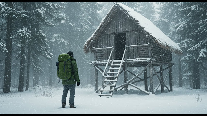 I Survived a Night in a TINY SNOW CABIN with No Electricity