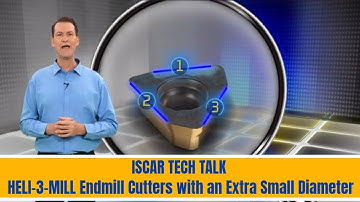 ISCAR  TECH TALK - ISCAR HELI-3-MILL Endmill Cutters with an Extra Small Diameter