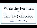 Tin(IV) Chloride and Ionic Compounds