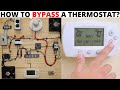 HVAC TRAINING BOARD: How To Bypass A Thermostat (How To Jump Out A Thermostat) Troubleshooting Tips