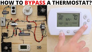 HVAC TRAINING BOARD: How To Bypass A Thermostat (How To Jump Out A Thermostat) Troubleshooting Tips