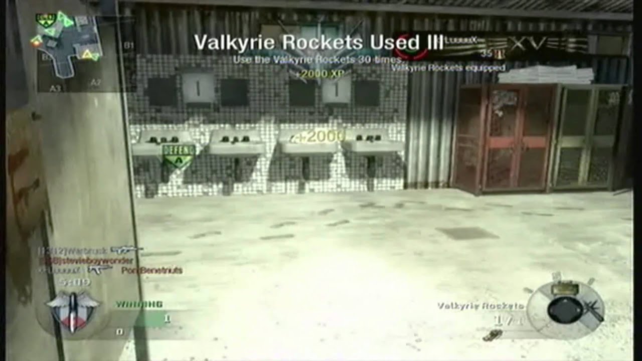 Valkyrie Rocket Glitch - Killstreak Challenge for Black Ops - 30K XP Easy