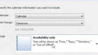 How to insert your calendar into an email message screenshot 5