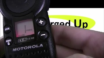 How to Program the Motorola CLS1110