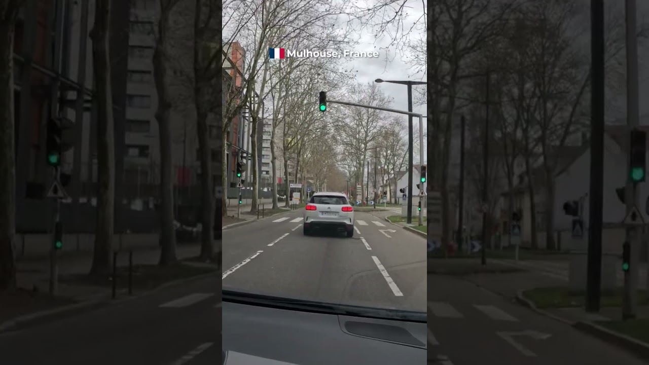 🇫🇷 Mulhouse, France – City Drive