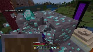 Picando diamante con un pico fortuna III |Minecraft