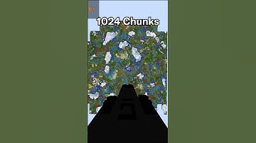 2 Vs 2048 Render Distance #minecraft #tech #gaming