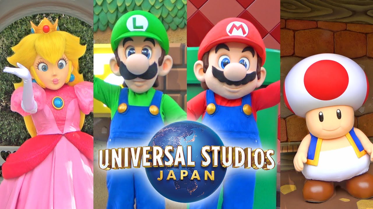 Meeting Mario Luigi Peach Toad In Super Nintendo World Universal Studios Japan Youtube