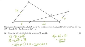 Vectors: Finding λ and μ | IGCSE ADDMATH (0606) PAST PAPER QUESTIONS