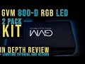 GVM 800D RGB LED 2 Pack KIT Review And Beyond