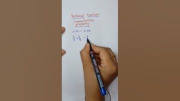 Commutative Property in Addition|| Commutativity || Rational Number || #shorts #youtubeshorts #maths