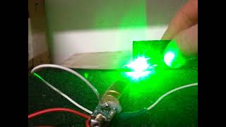 532nm Modified and Portable Green DPSS PWM Laser at 50mW+ Power, Burning Tricks and Testing