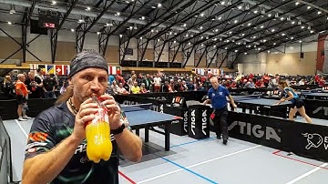 European Veterans 2023 Sandefjord, Norway, 30.6.2023,, 1zápas, 4set, MALÉ SEMI, DINSE, Andreas GER