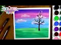 Cómo pintar un PAISAJE de FANTASÍA con ACUARELA - Paso a paso