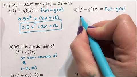 Function Notation - Two Functions