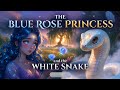 The Blue Rose Princess and the White Snake 🌙✨ | Bedtime Fairy Tale for Kids & Families#animation