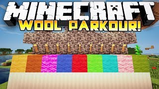 Hilarious Parkour Map! - Minecraft: Wool Parkour! w/Preston & Friends!