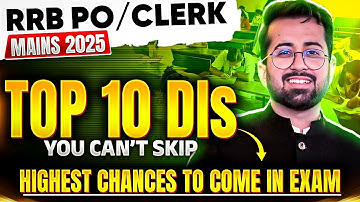 Top 10 DI Sets for RRB PO/Clerk Mains 2025 || All Arithmetic Topics Covered || Aashish Arora