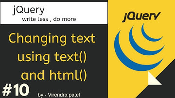 #10 jQuery in Hindi | Changing Text | text() and html()