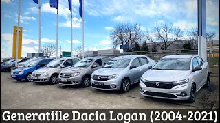 Generatiile Dacia Logan (2004-2021) - Prezentare Comparativa