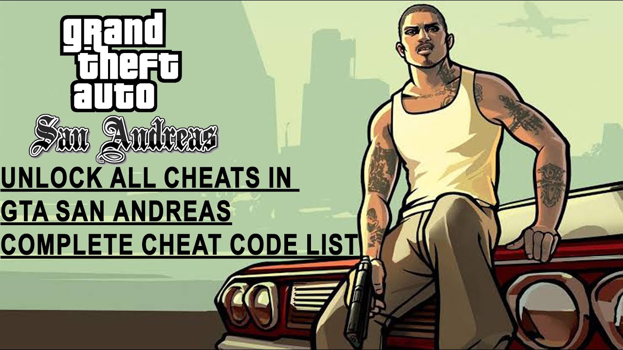 Unlock All Cheat Codes for GTA San Andreas:Health and More - YouTube