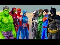 Avengers Army Marvel vs Dc Superheroes Parkour Challenge With Spiderman Hulk Batman Iron Man - GTA 5