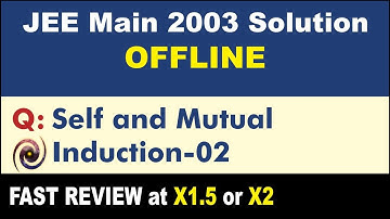 JEE Main 2003 Physics Solutions | Self and Mutual Induction-02
