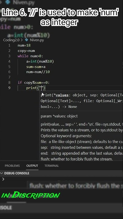 Checking 18 is Niven number or not. Python - YouTube