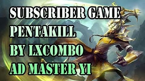 LOL PENTAKILL! NEW MASTER YI PENTA!! ARAM League of Legends RANDOM LOL MOMENTS