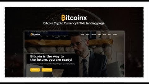 Bitcoinx - Bitcoin Crypto Currency HTML Landing Page | Themeforest Templates