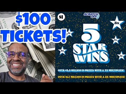 5 Star Wins! Full Pack of PA LOTTERY SCRATCH OFF TICKETS #scratchers