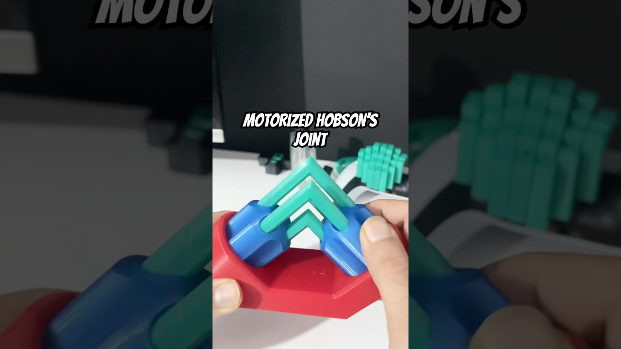 This 3D Printed Mechanism Will Blow Your Mind! 🔥 (Motorized Hobson’s Joint) 