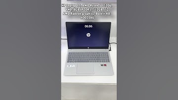 HP Laptop 15, AMD Ryzen 5 7520U, FHD, 8GB LPDDR5, 512GB SSDAMD Radeon graphics, Backlit KB, fc0028AU