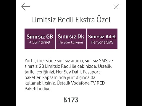 Vodafone Limitsiz-Sınırsız tarifeleri 2023
