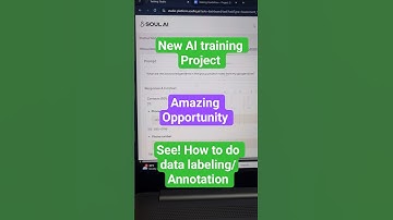 New AI Training Project #wfh #datalabeling #annotation #freelancing #soulai #outlier #alignerr #ai