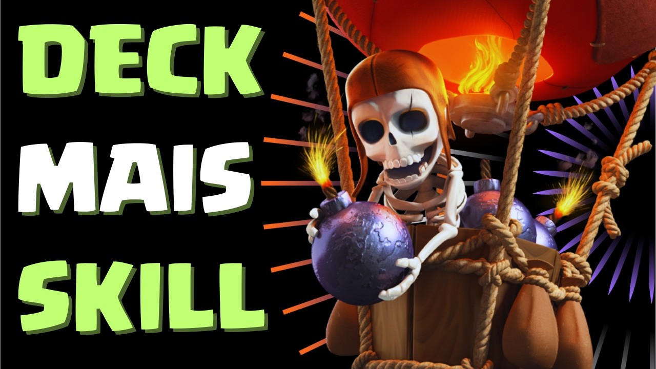 O DECK CICLO MAIS SKILL DO JOGO ESTÁ AINDA MAIS FORTE COM O BARRIL DE BÁRBAROS HERÓI! - Clash Royale