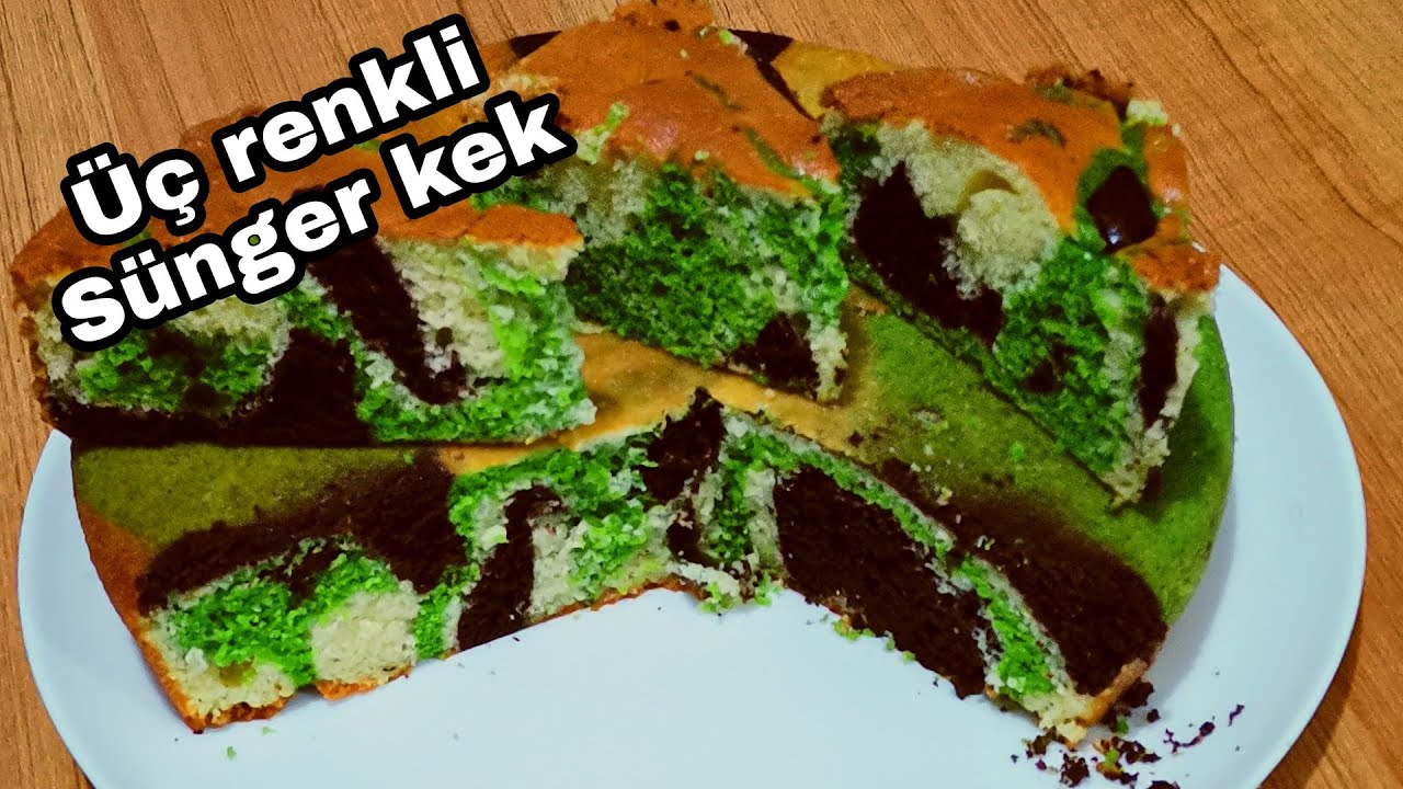 ÜÇ RENKLİ SÜNGER KEK YouTube