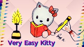 Kitty Drawing Easy | How To Draw Hello Kitty Cute | رسم سهل |