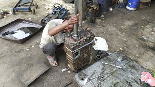 Truck making noise in gear box while driving check and repair |truck gear box repair(Ashok leyland)