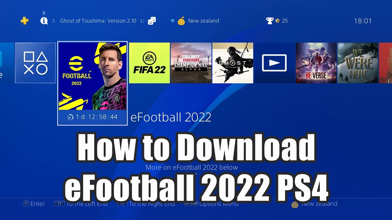 eFootball 2022 está disponível gratuitamente para PS4 e PS5 - PSX