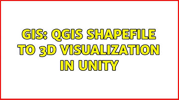 GIS: QGIS shapefile to 3D visualization in unity