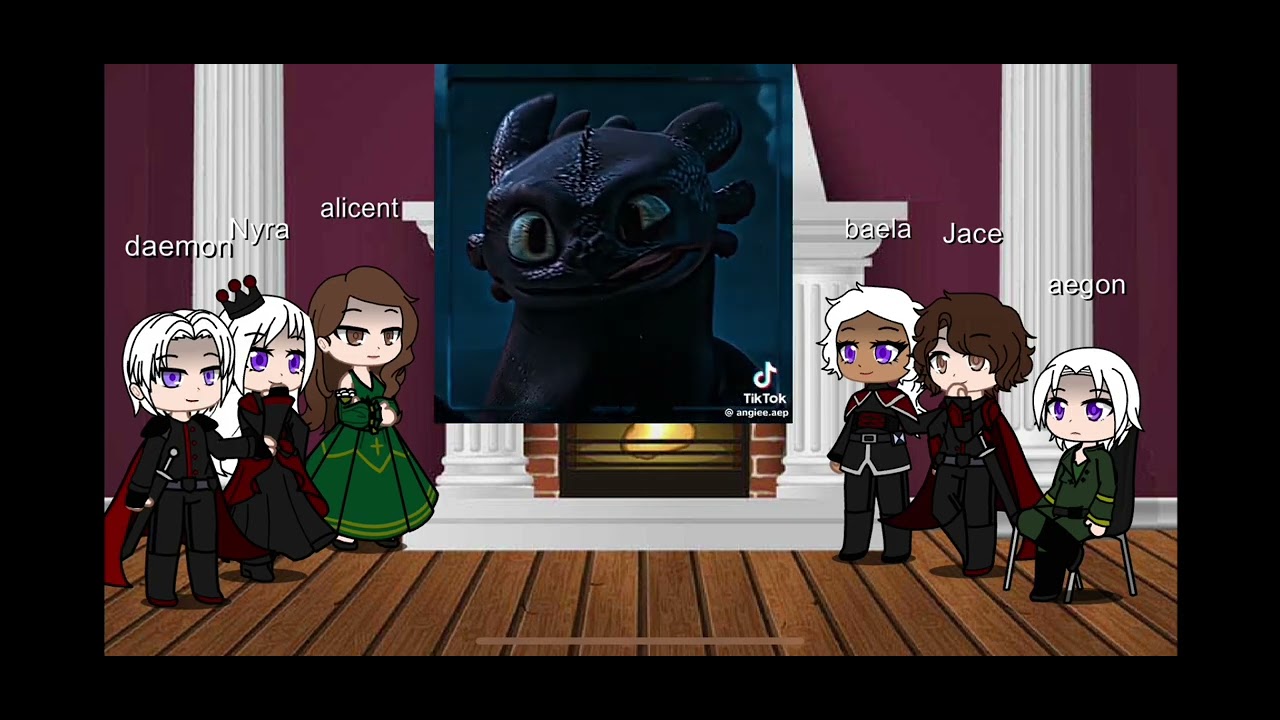 Hotd 🐉 react to Lucerys & Aemond as httyd dragons (watch video at 2x speed)