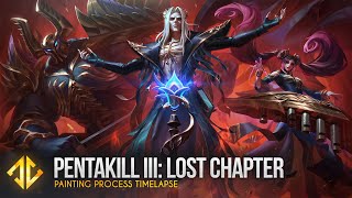 Painting Pentakill III Sona, Mordekaiser, Karthus - League of Legends Splash Art