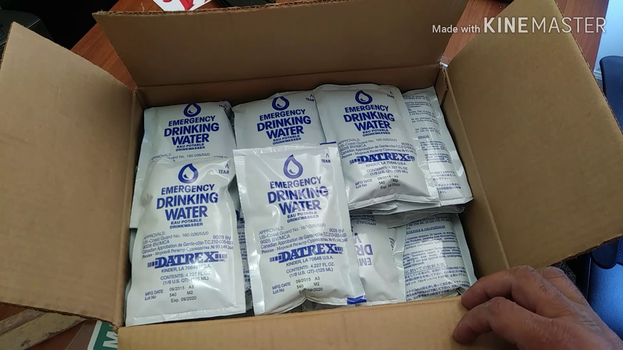 EMERGENCY DRINKING WATER POUCHES - YouTube