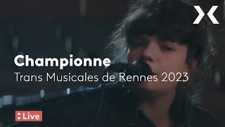 Championne en session live aux Trans Musicales de Rennes 2023