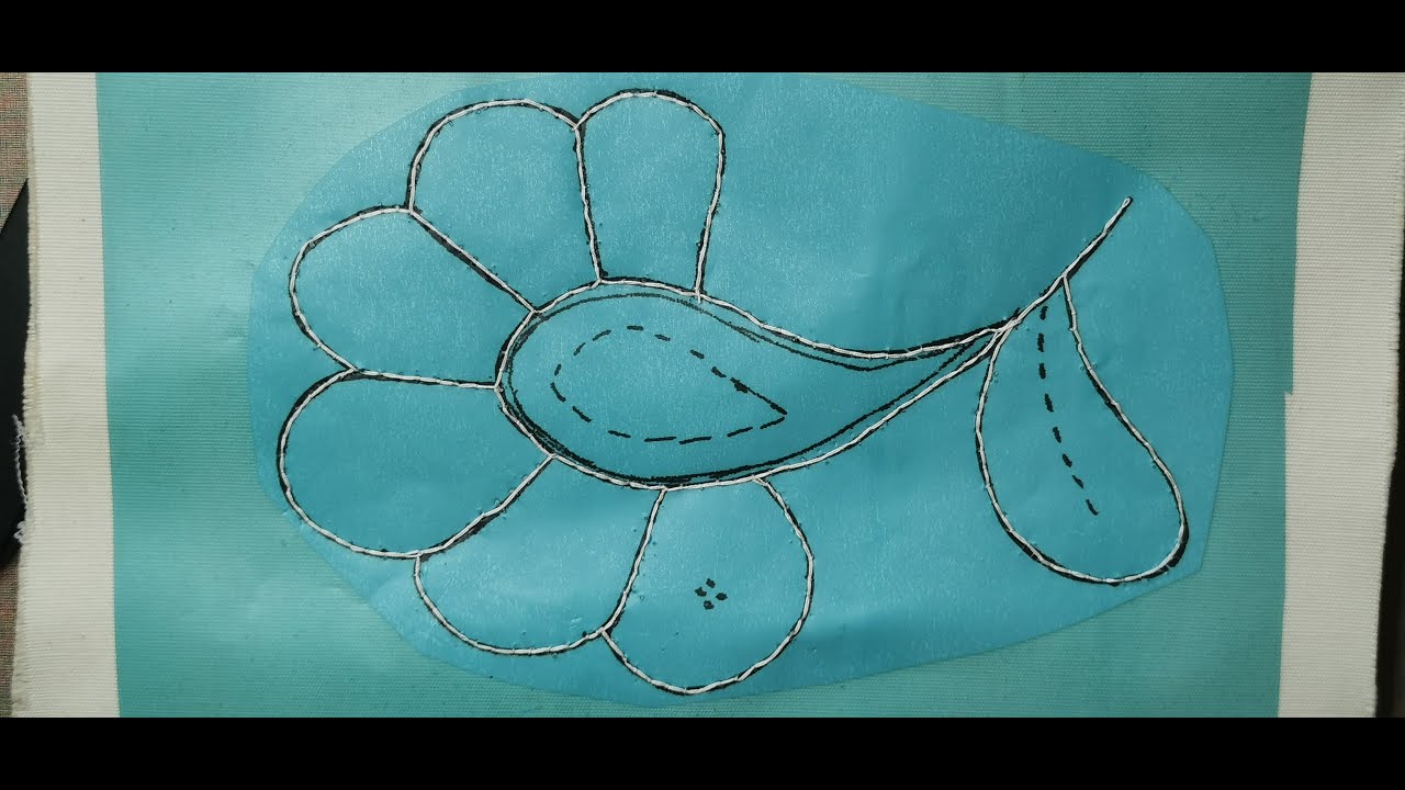 Dentelle  à l'aiguille - Préparation et pose de la trace