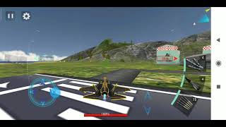 Plane landing and take off in sky fighter 3d game screenshot 2