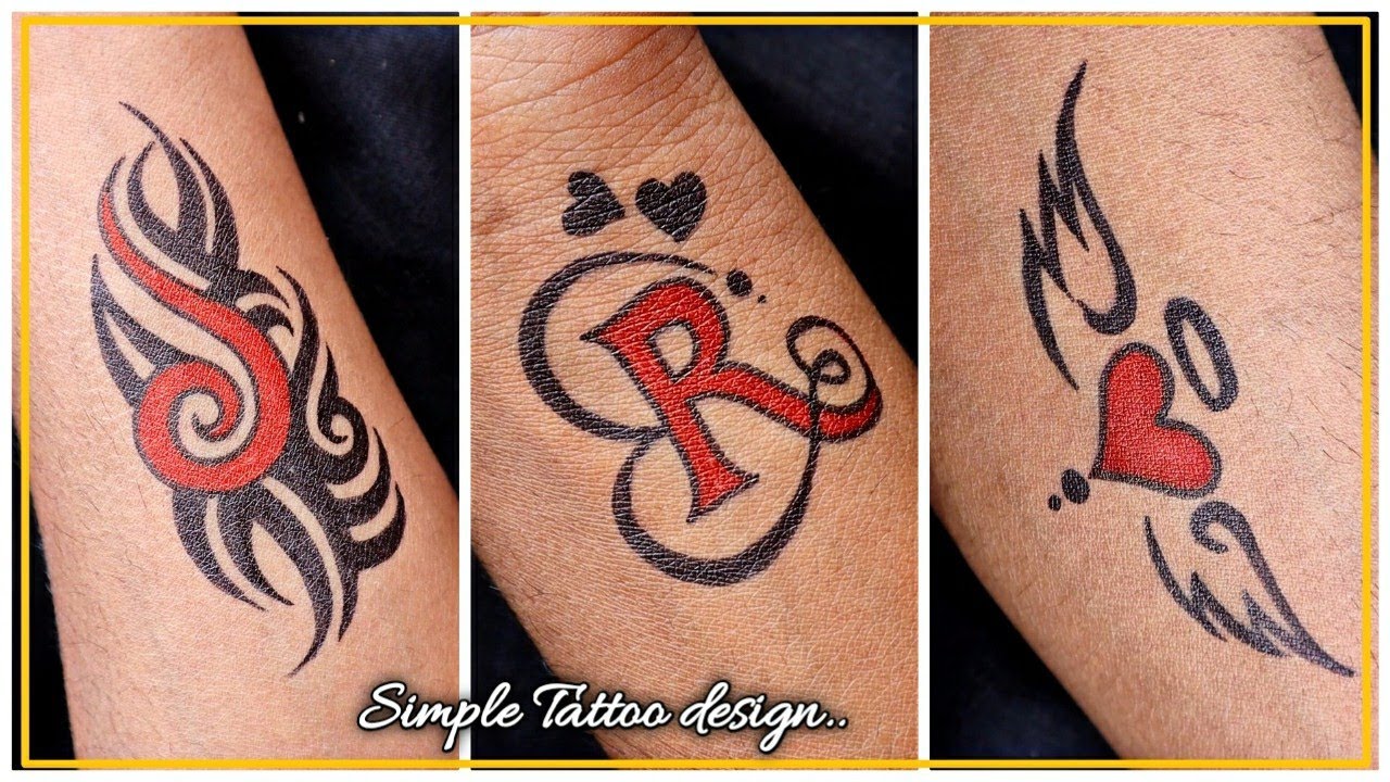 simple tattoo designs  tattoo with pen  temporary tattoo ideas make at  home  YouTube